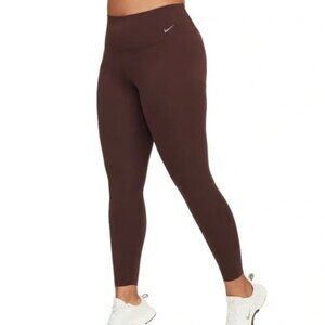 Nike Women's Zenvy Gentle -Support High-Waisted 7/8 Leggings in Earth XS